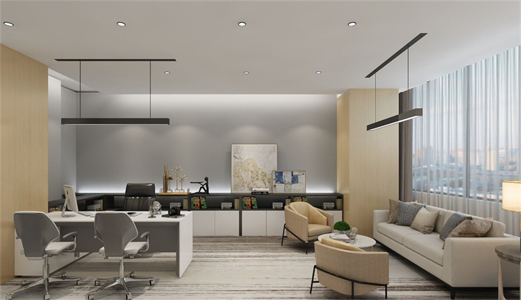沉穩(wěn)大氣辦公室裝修，實力氣場雙在線!